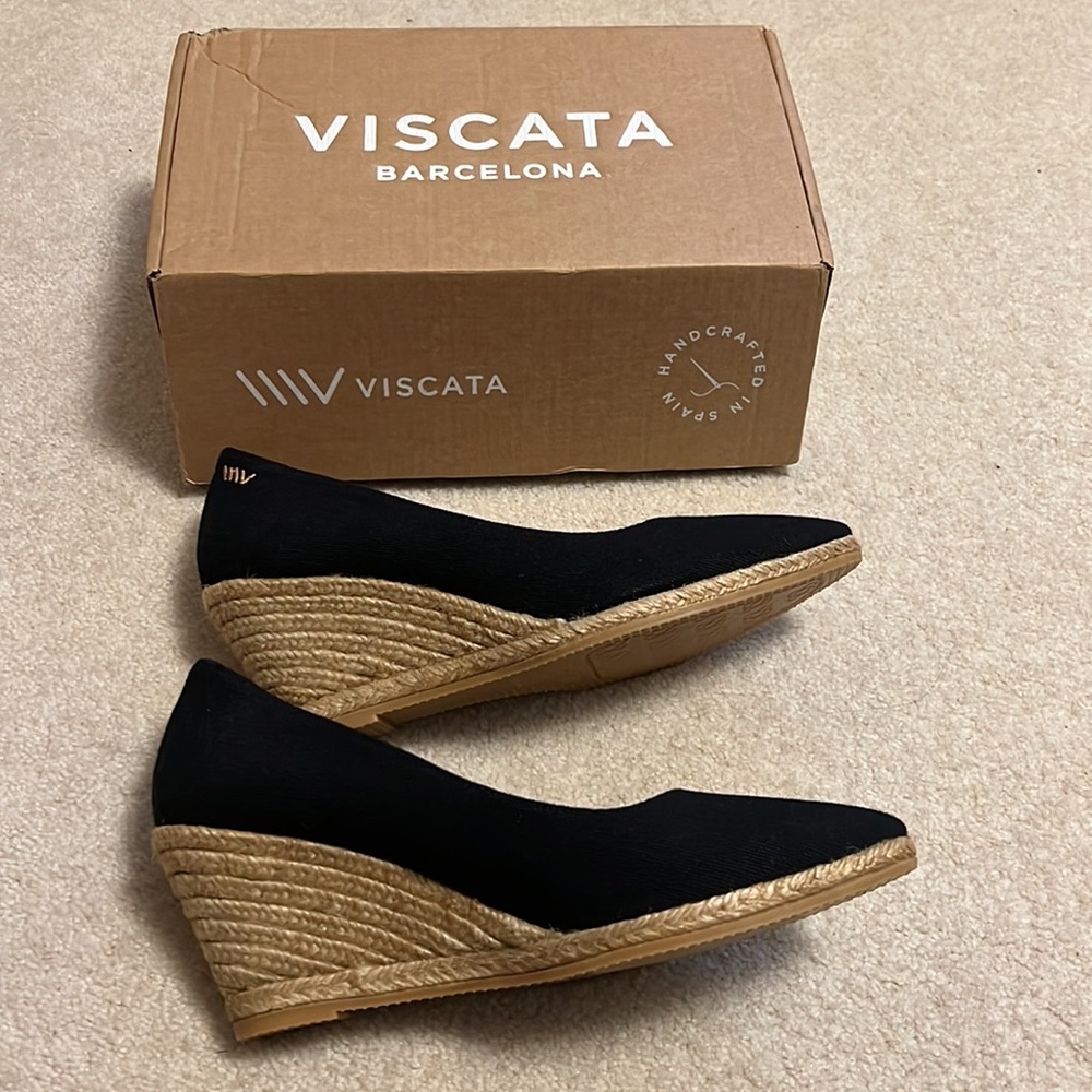 Viscata Wedge Heels New in Box